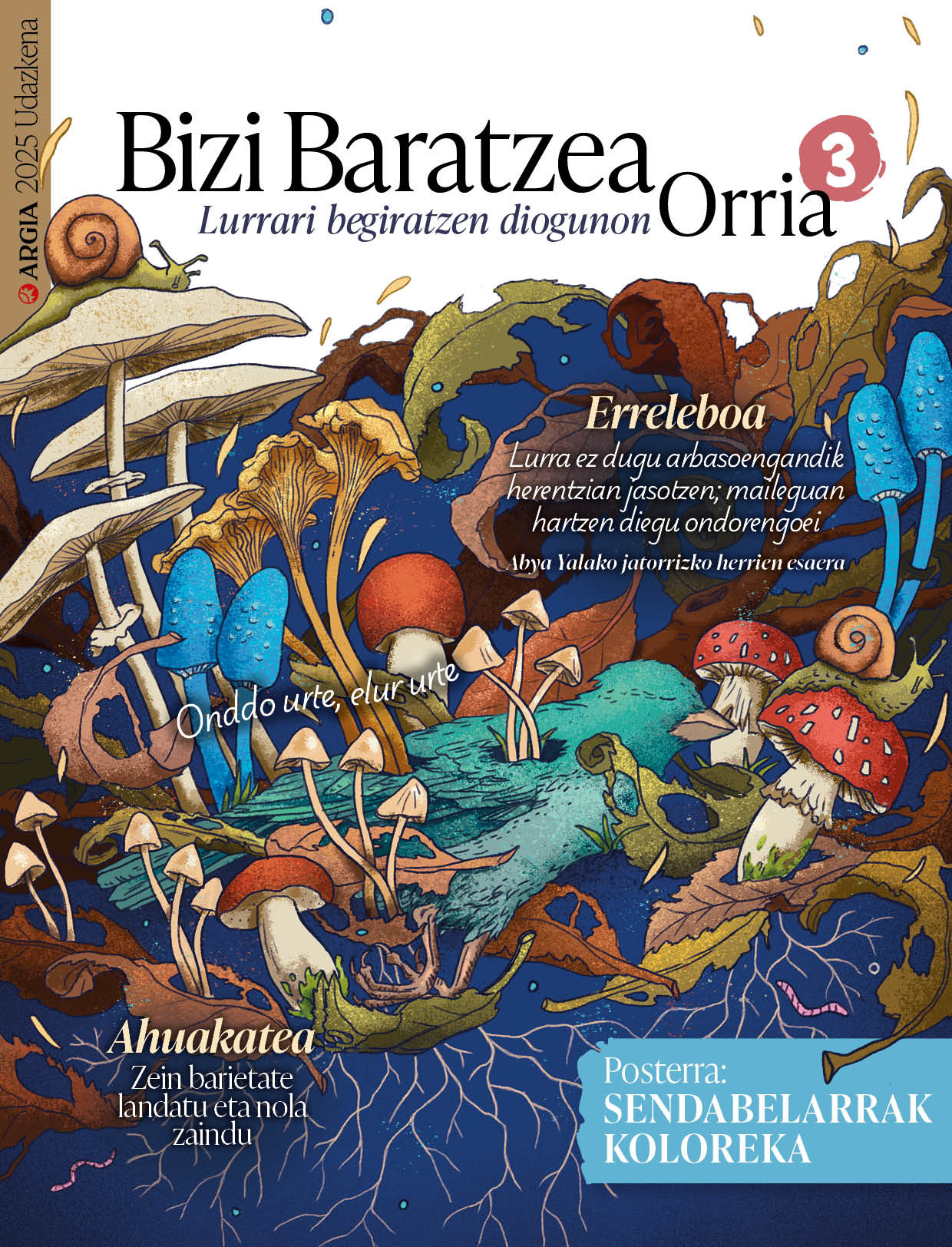 Bizi Baratzea Orria aldizkariaren azala