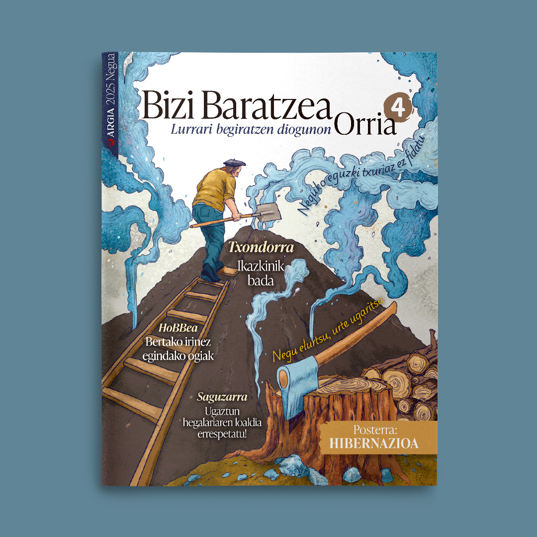 Bizi Baratzea Orria aldizkariaren azala